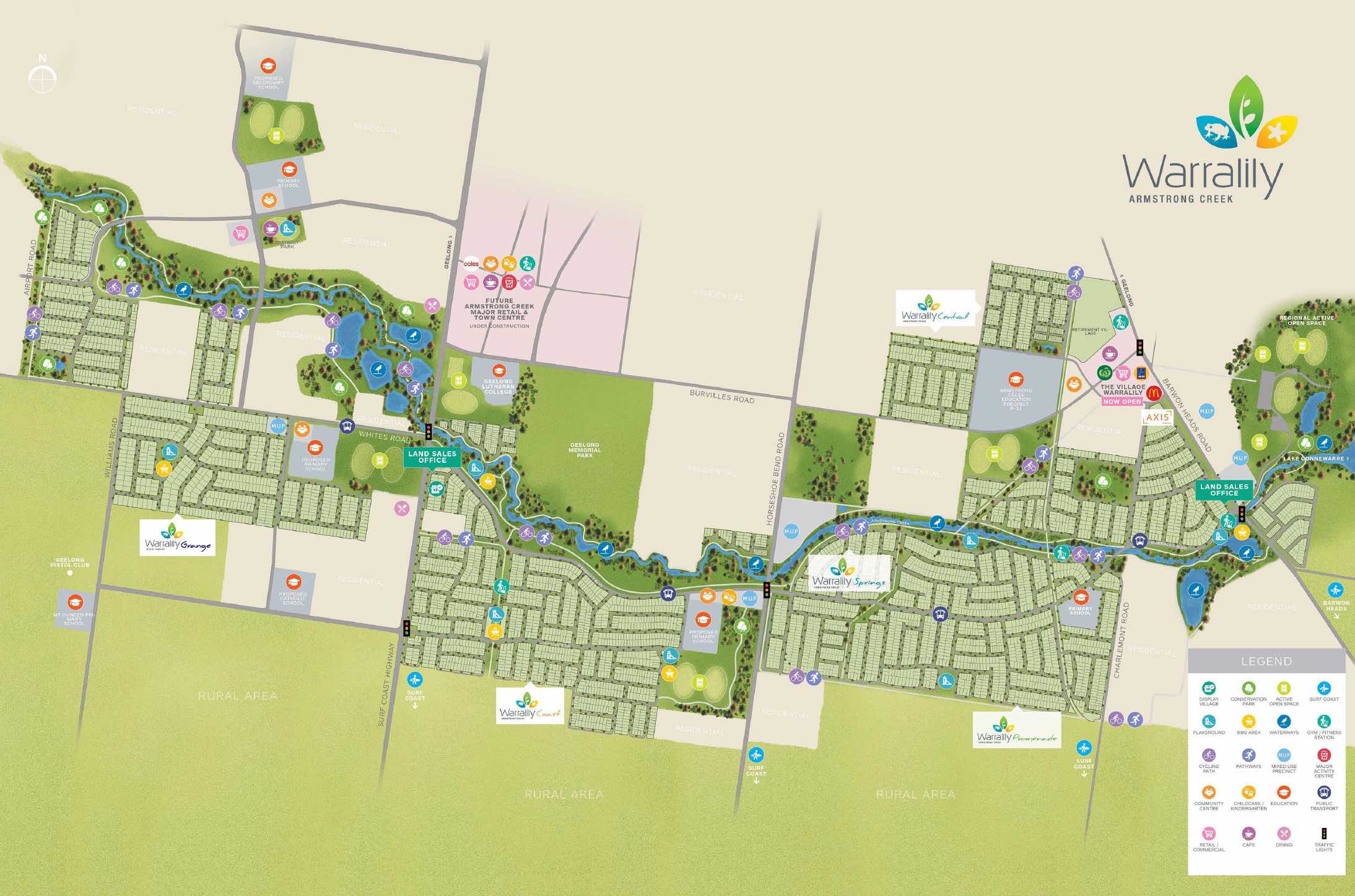 Warralily Promenade & Central Estate - Armstrong Creek Masterplan